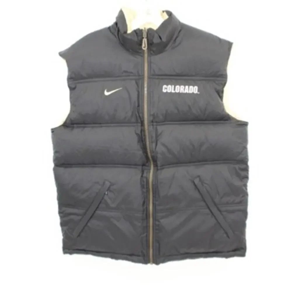 Vintage Nike Reversible Colorado Buffaloes Down Vest Mens Medium